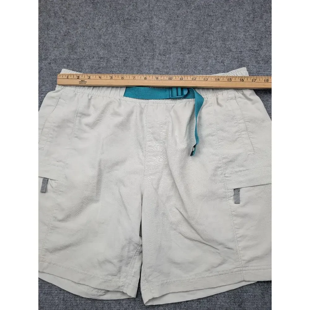 The North Face Class V Belted Shorts Mens Large Gray Cargo Outdoor Lined Hybrid